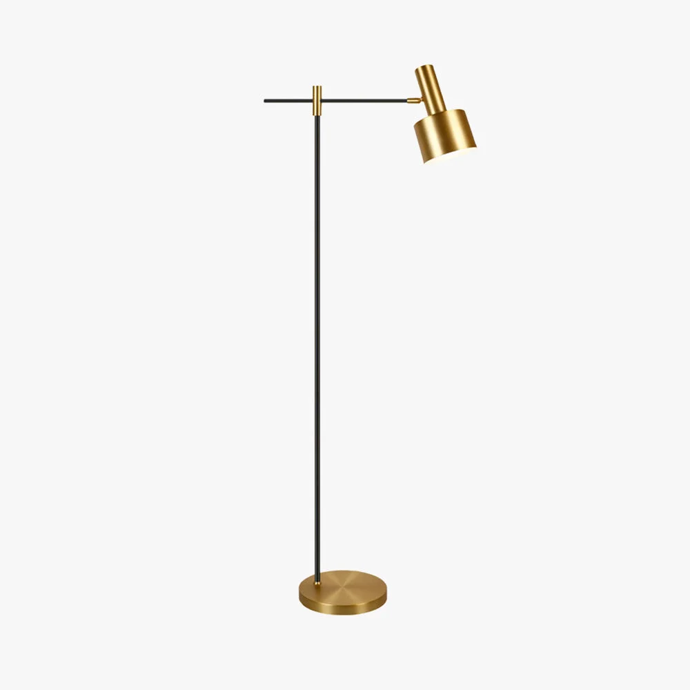 Selected Freja Luxury Linear Metal Floor Lamp Gold Traditional