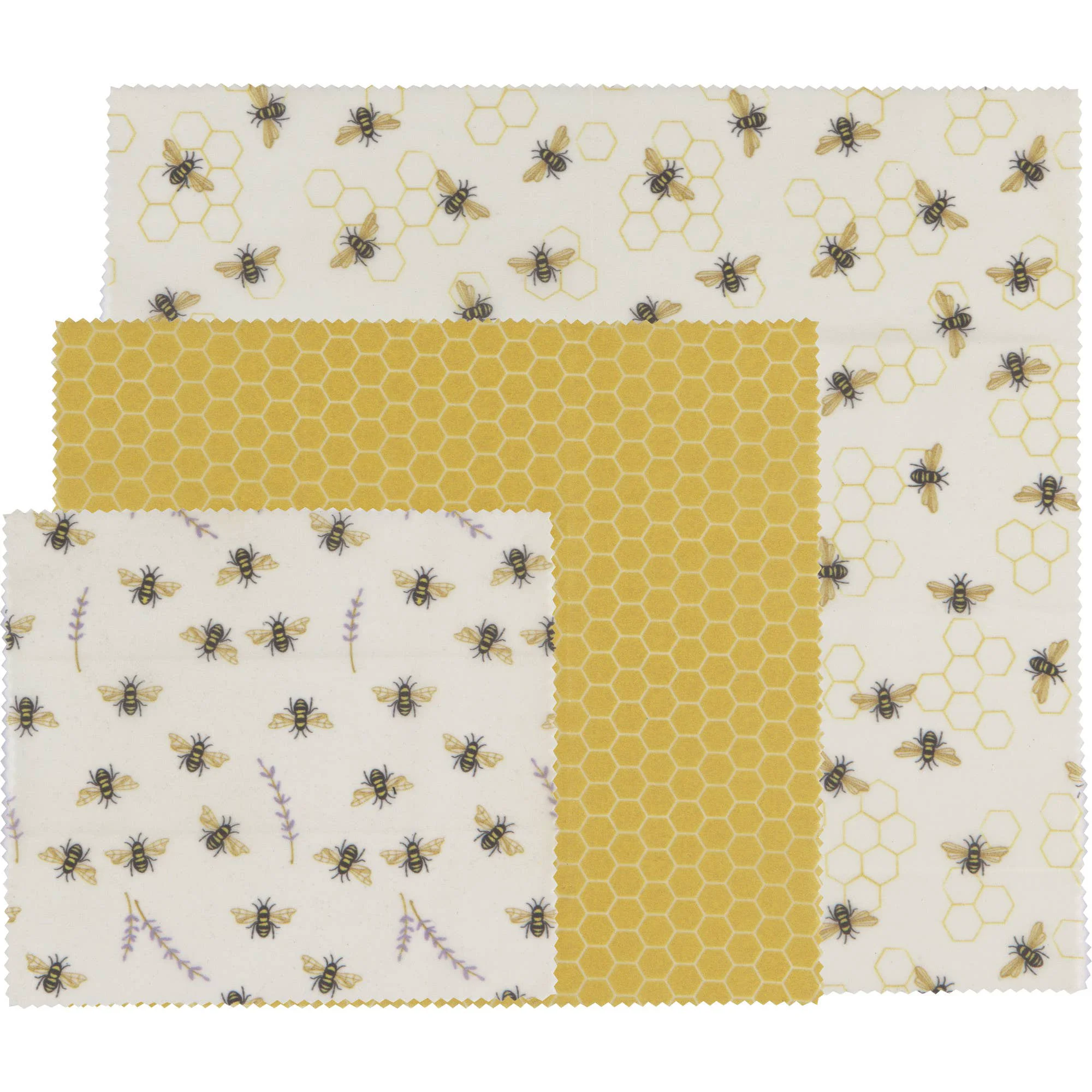 Flexible Bees Beeswax Wrap Set of 3 Trendy