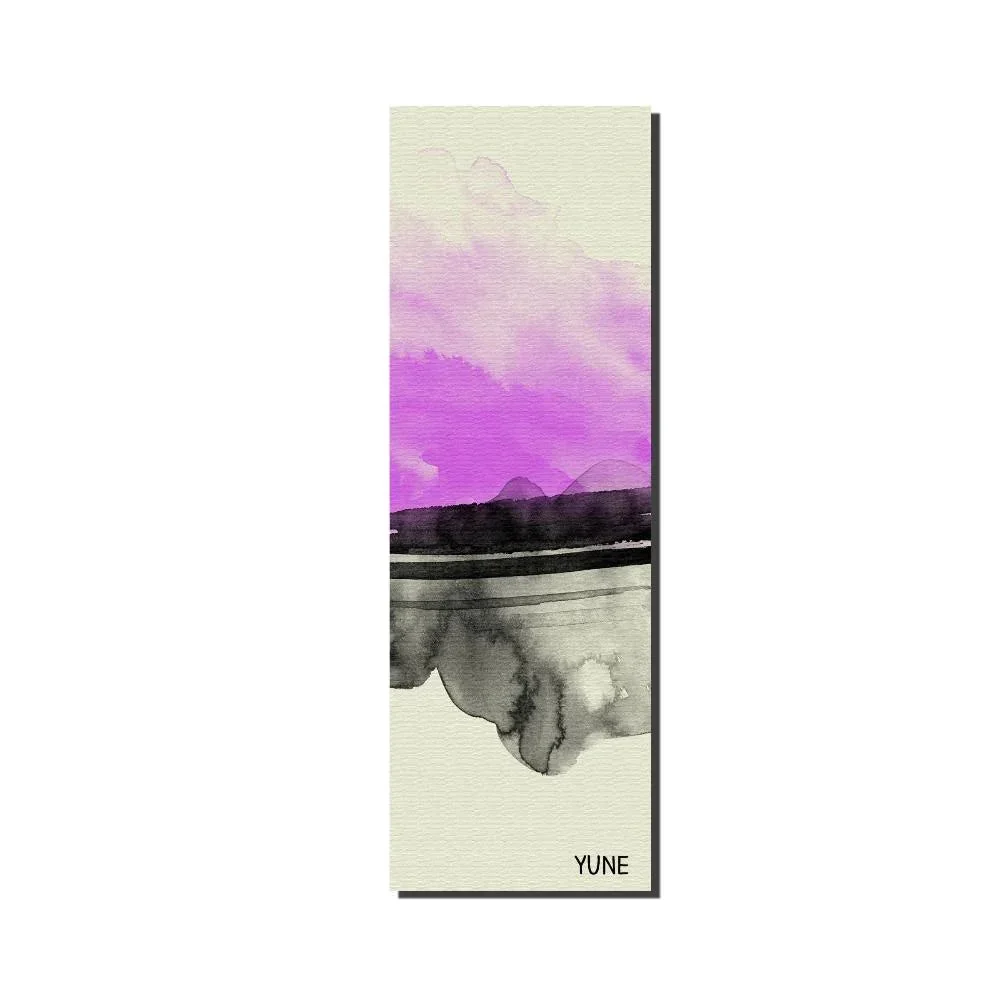 Natural Yoga Mat 6mm Thick Purple Non-Slip Eco Friendly Yune Yoga Spruce Premium Material