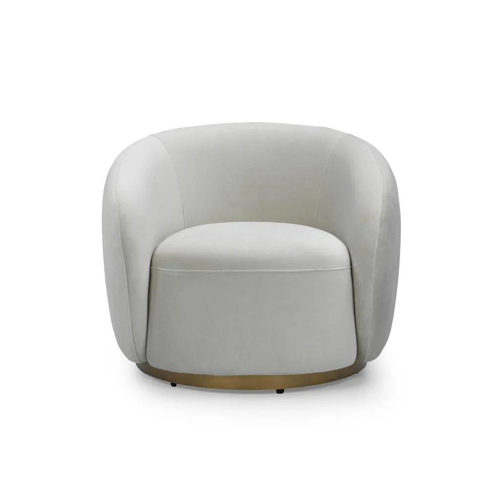 Recyclable Sumi Accent Chair - Velvet Champagne User-Friendly