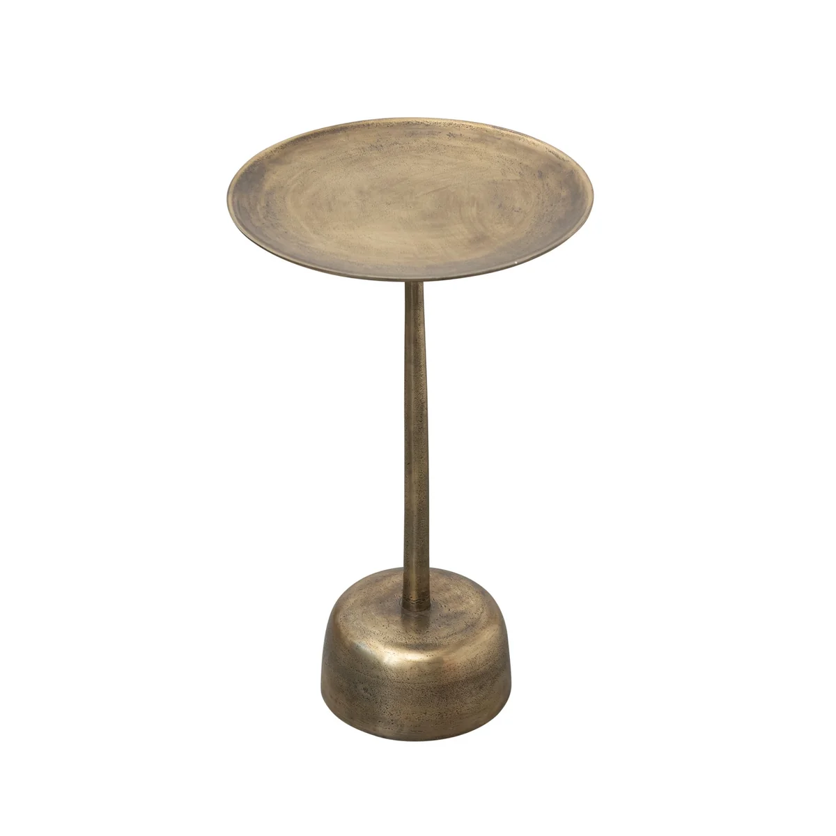 Durable Aluminum Side Table Antique Brass Fine