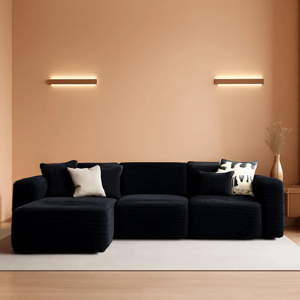 Official Versatile L Shaped Modular Couch for Living Room Casual