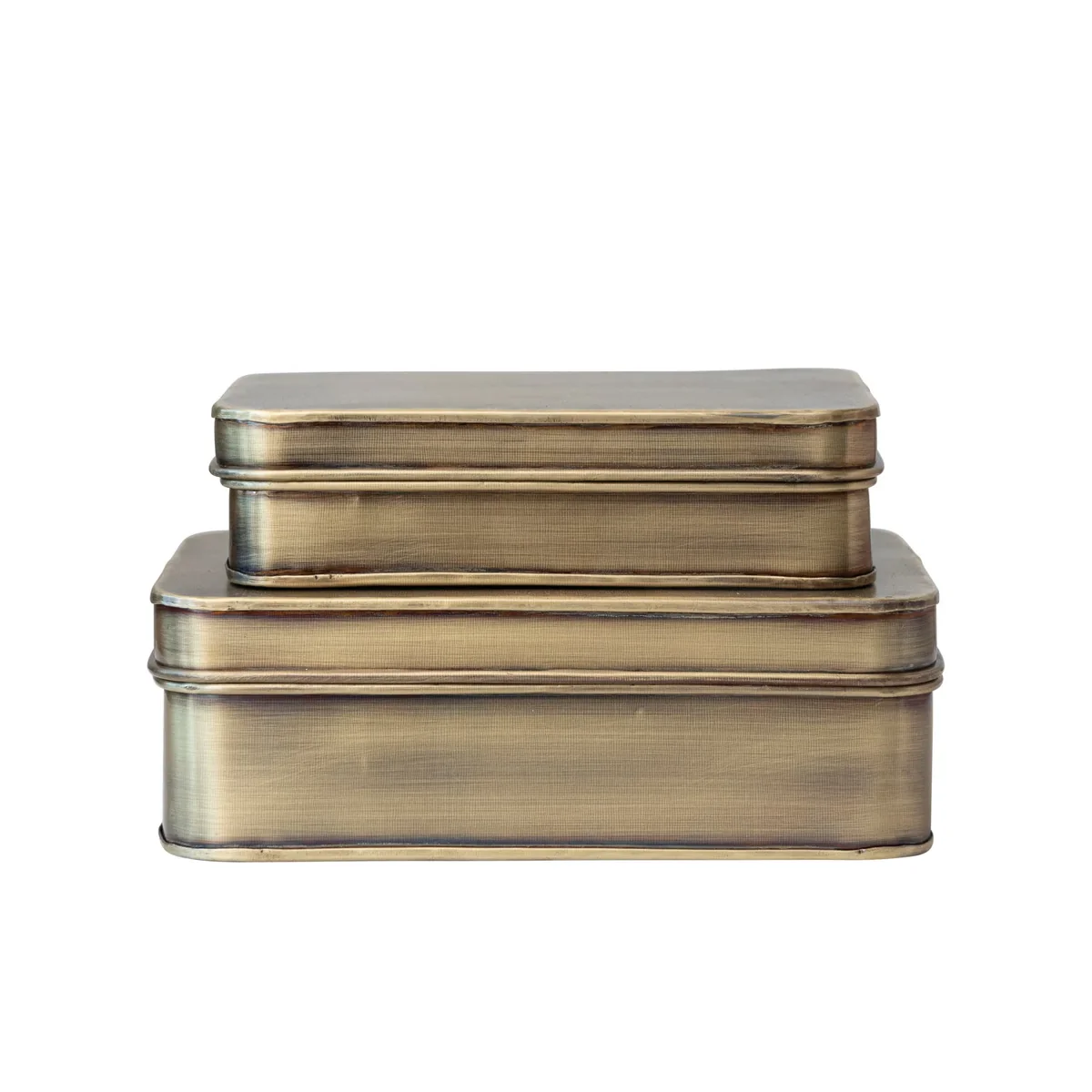 World-Class Decorative Metal Boxes Antique Brass Genuine