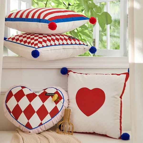 Trendy Geometric Cushion Cover Casual