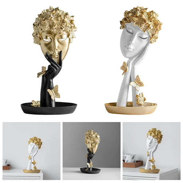 Functional Women Face Thinker Statue Convenient