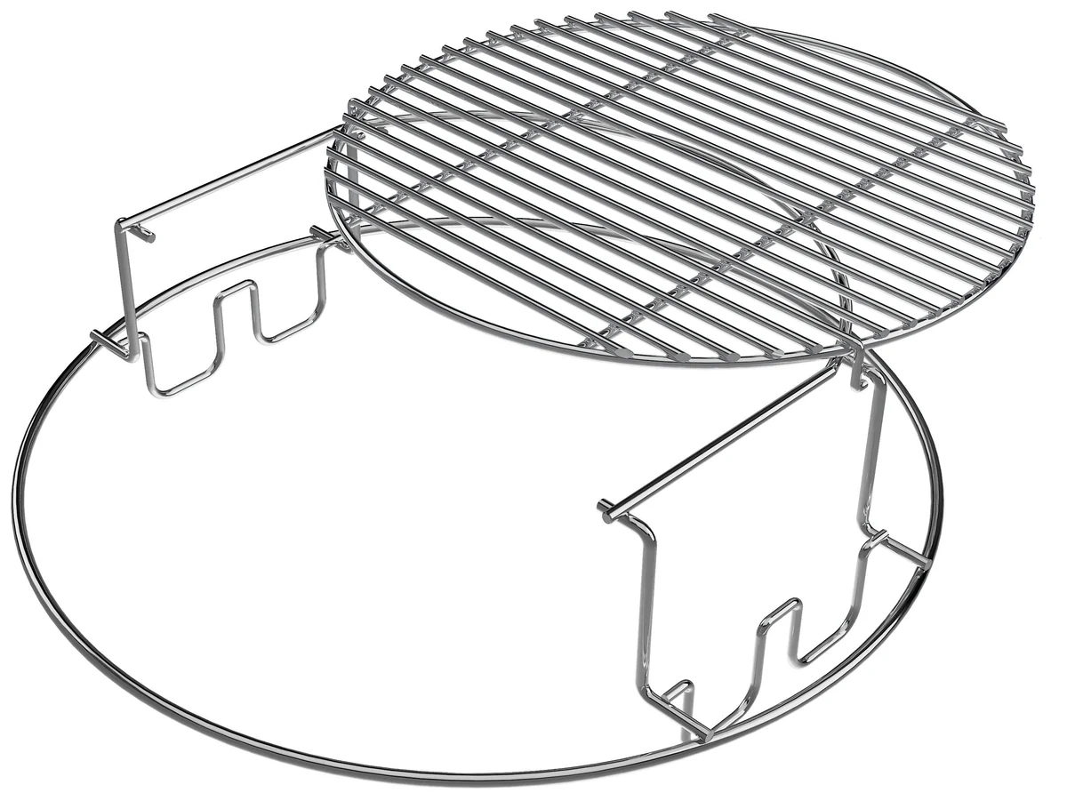 Original Big Green Egg 2 Piece Multi-Level Rack for Large Egg Long-Lasting