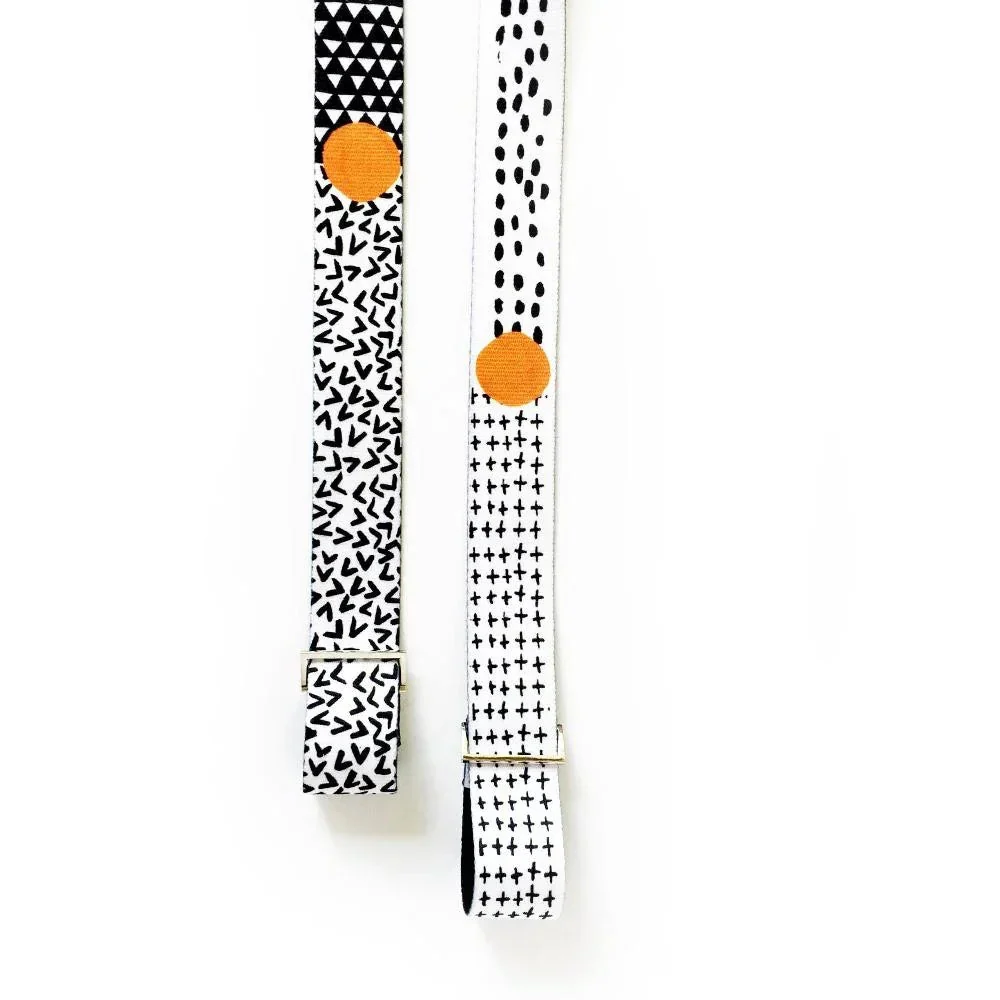Quality Bowie Yoga Strap – White Stretching Strap w Metal Buckles Yune Yoga High-End
