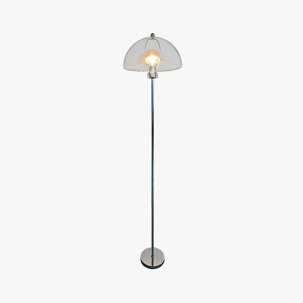 Stylish Levy Floor Lamp Round Tree Retro Glass LED Transparent Living Room Recyclable