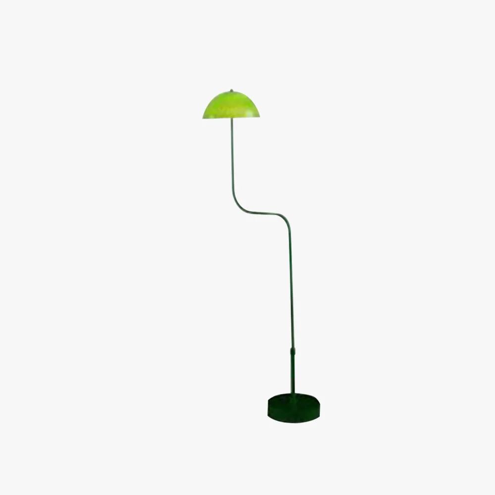 Verified Salgado Floor Lamp Mushroom Middle Ancient Arc Metal Green Dining Room Fine Crafted