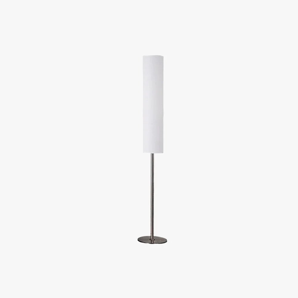 Flexible Renée Modern Cylinder Fabric Metal Floor Lamp White Red Brown Coffee Genuine
