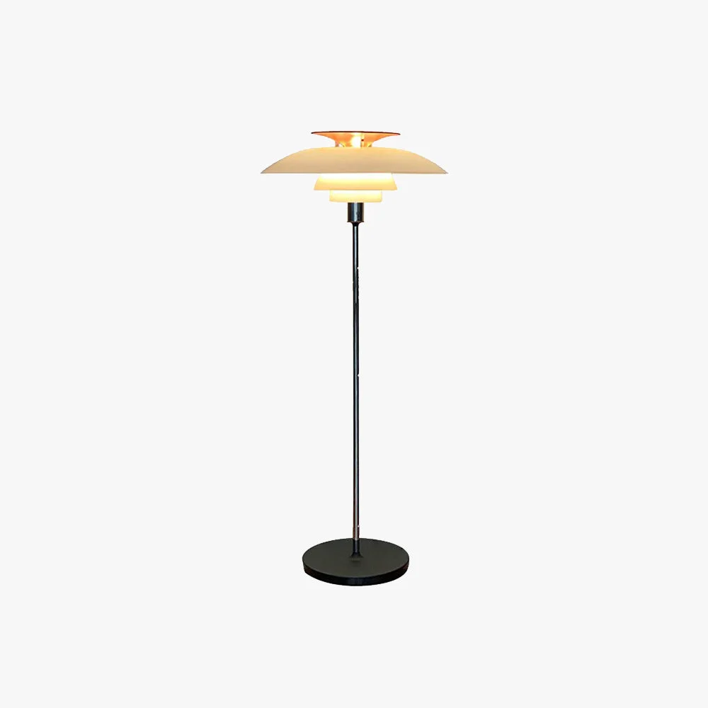 Responsible Salgado Modern Flying Saucer Metal Acrylic Floor Lamp Stylish