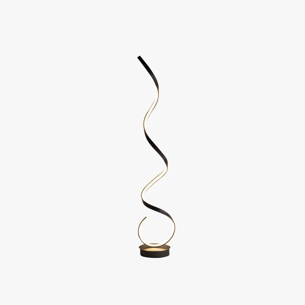 Smooth Modern Steamline Minimalist linear Floor Lamp White Black Easy-to-Use