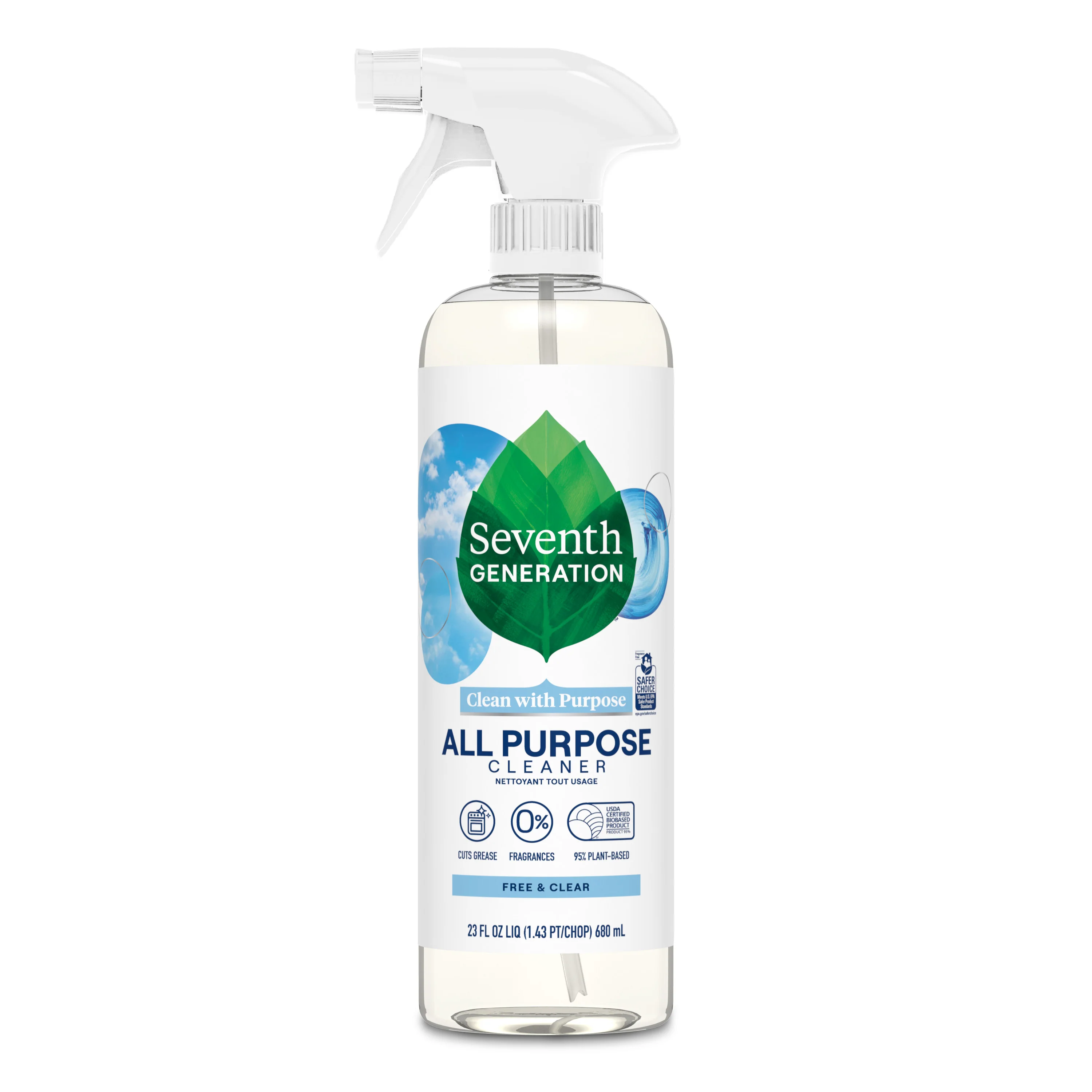 Certified Seventh Generation All Purpose Cleaner Breathable