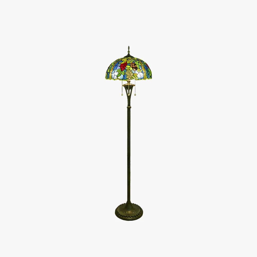 Environmentally Friendly Alessio Vintage Metal Grapes Floor Lamp Colorful Reusable