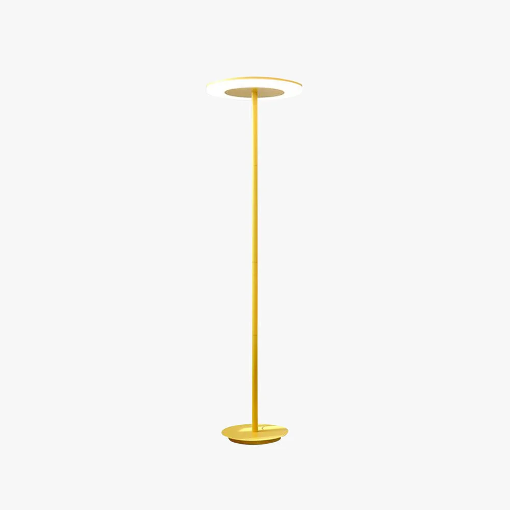 Environmentally Friendly Morandi Modern Disc Metal Floor Lamp Multi Color First-Class