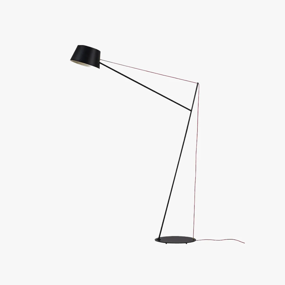 Clean Salgado Modern Arc Linear Metal Floor Lamp Black Practical