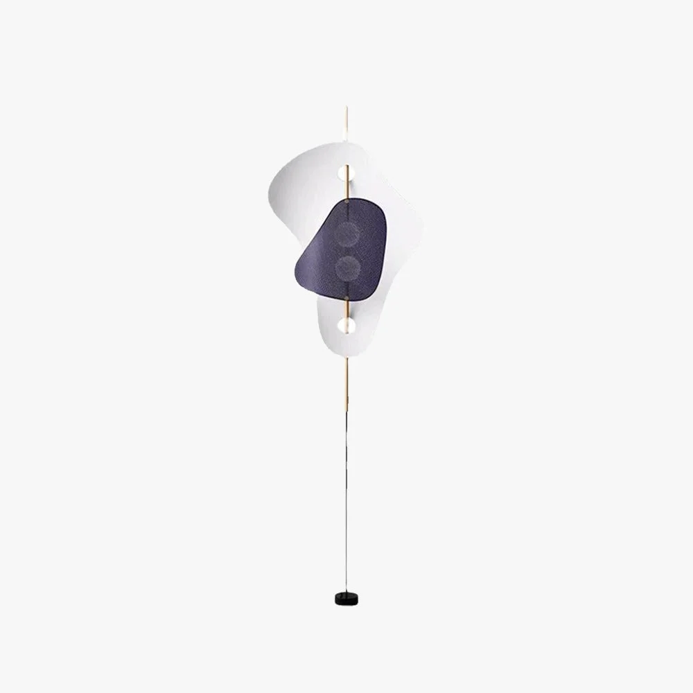 Safe Salgado Modern Irregular Double Head Metal Floor Lamp White Enhanced