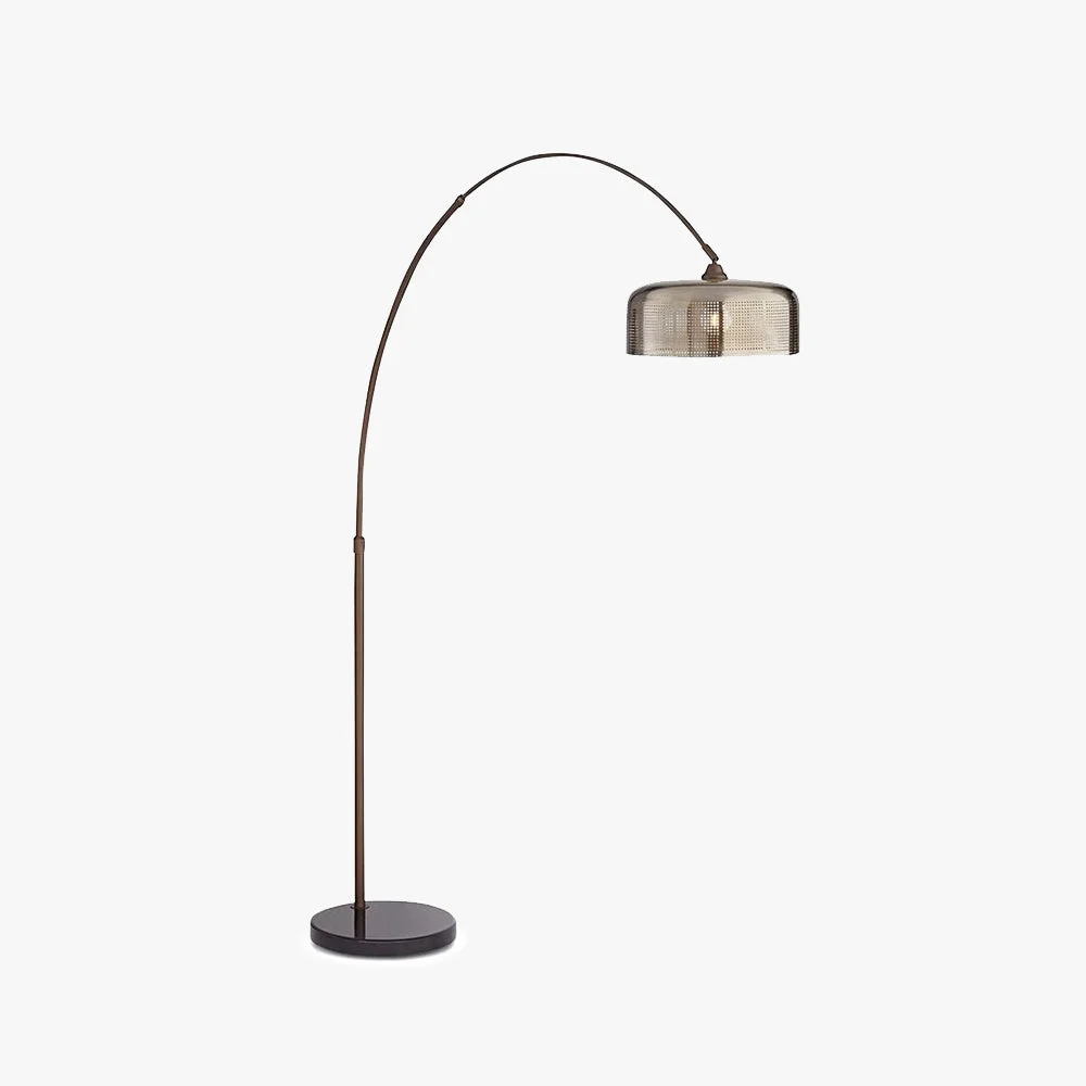 Efficient Salgado Modern Arch Cylinder Metal Floor Lamp Black Responsible