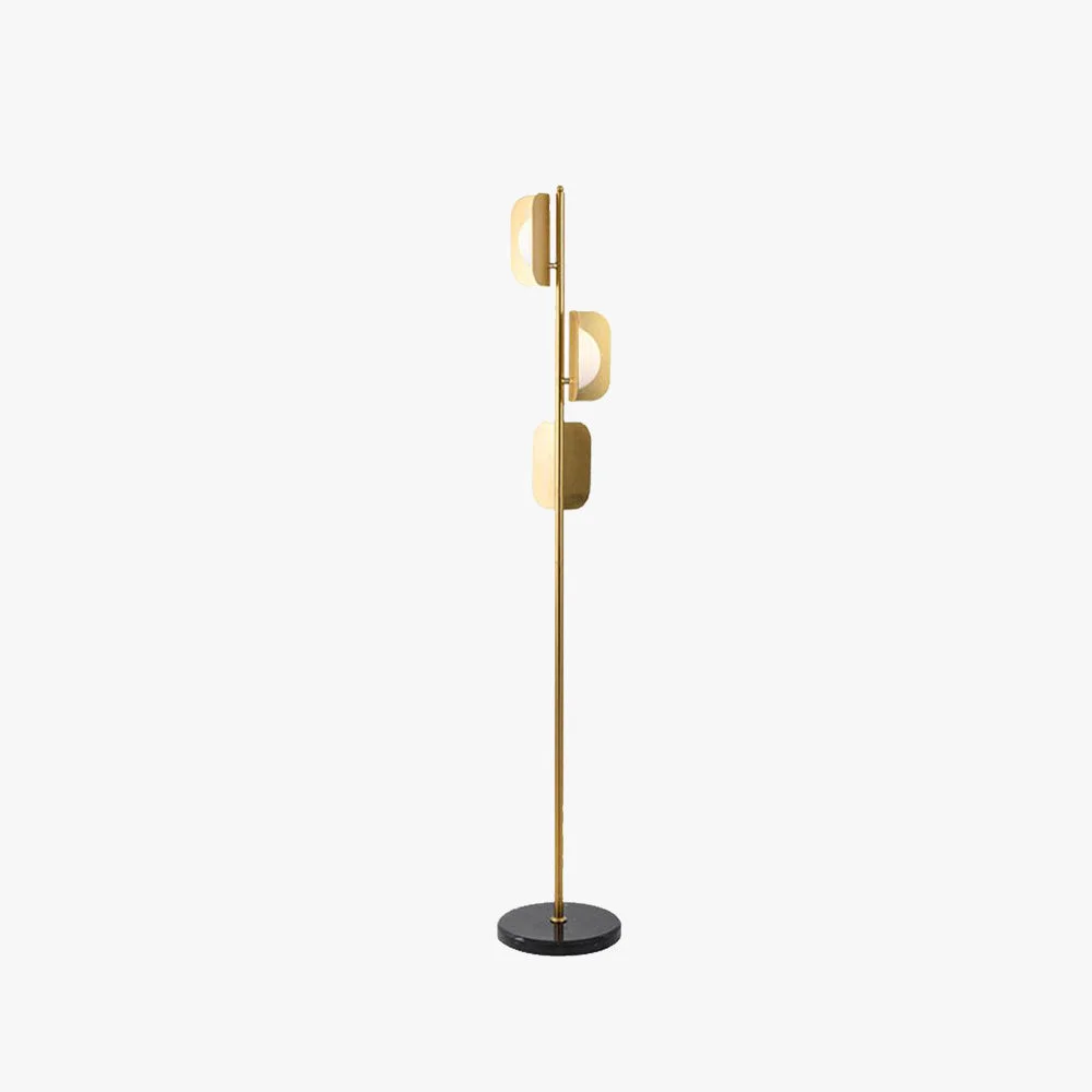 Outstanding Salgado Simple Gold Floor Lamp Metal Living room Excellent