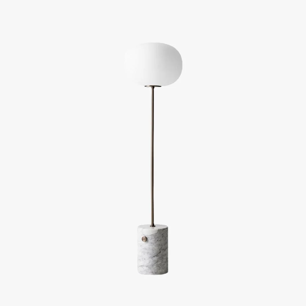 Expertly Made Valentina Modern Globe Metal Marble Floor Lamp Black Brass Effective