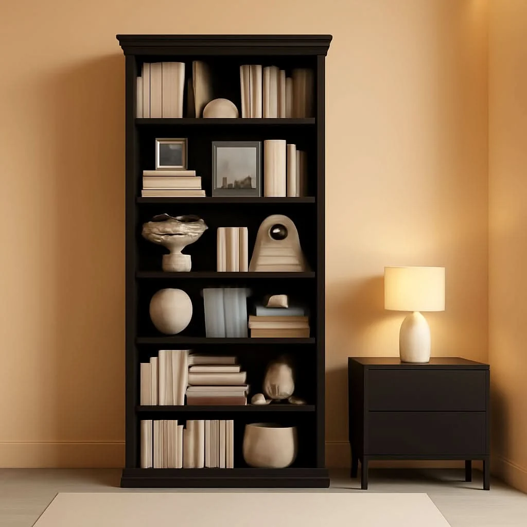 First-Class 28 Inch Wide Tall Bookcase With Six Tiers For Home Office Storage For Proven