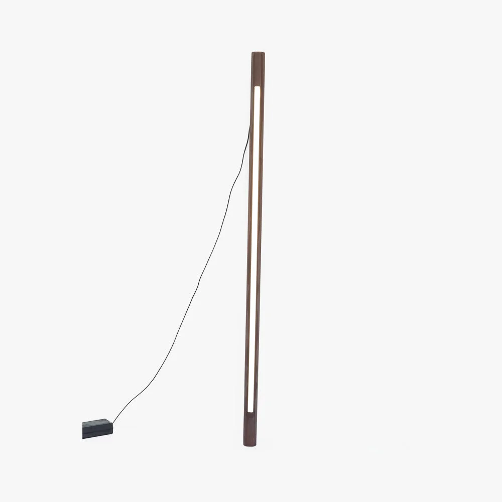 Smart Ozawa Minimalist Linear Floor Lamp Wood Acrylic Living Room Environmentally Friendly