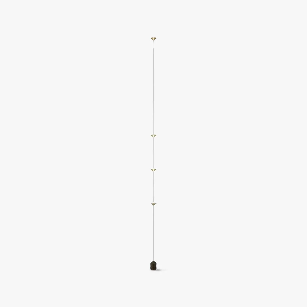 Dependable Edge Full-Length Minimalist Linear Floor Lamp 3 Bulbs Powerful