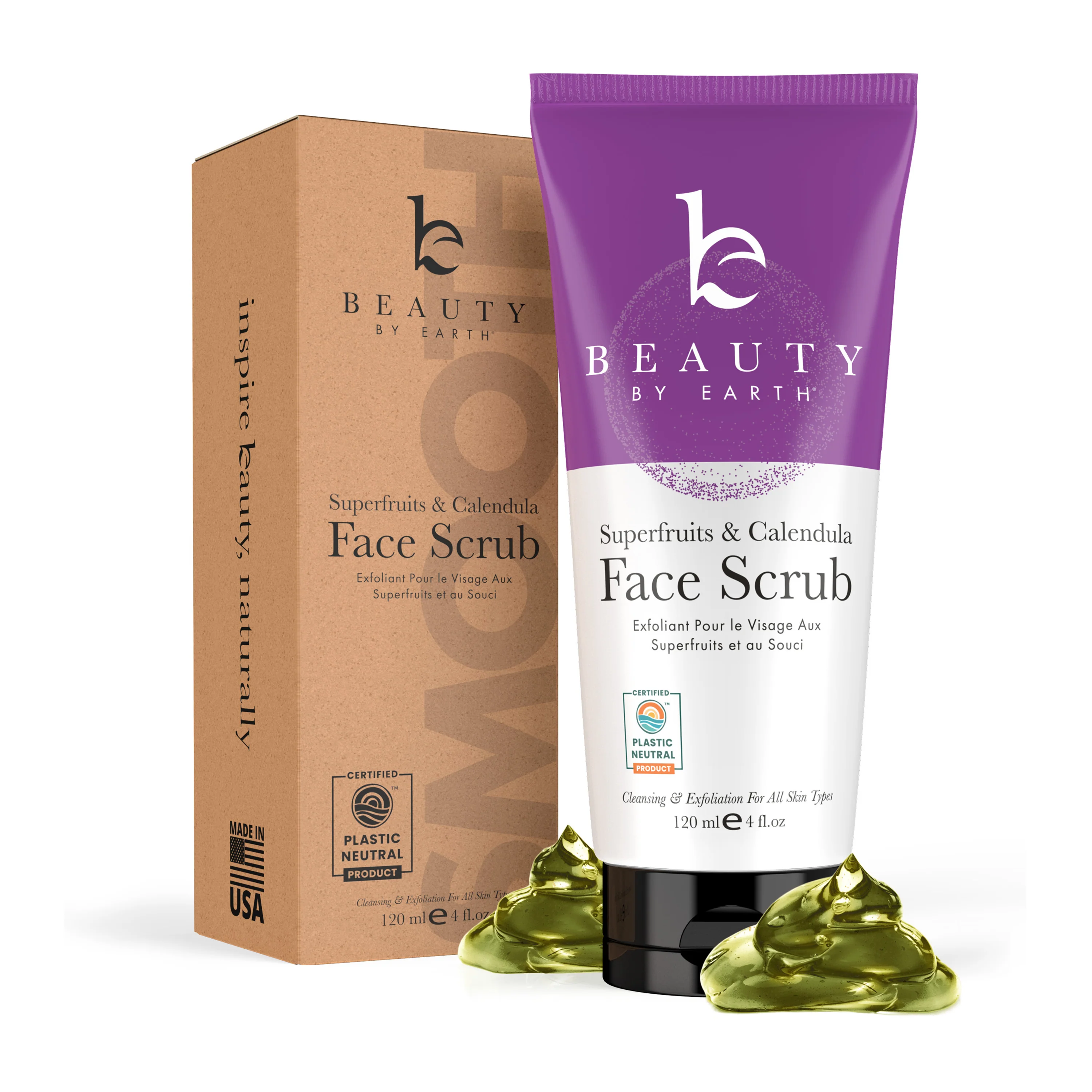Original Beauty by Earth Superfruits Calendula Facial Scrub Professional
