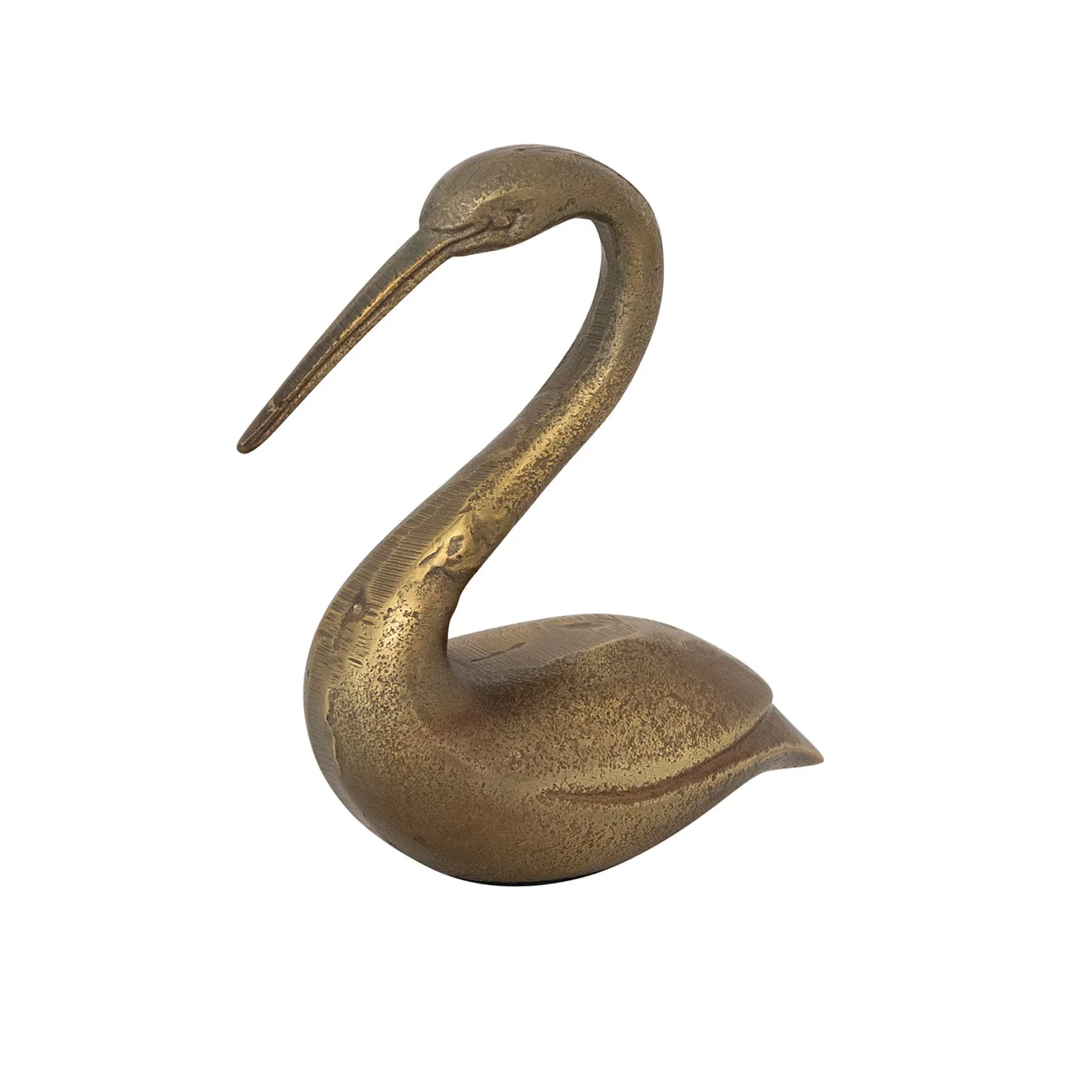 Carefully Designed Antique Brass Finish Cast Aluminum Bird Durable