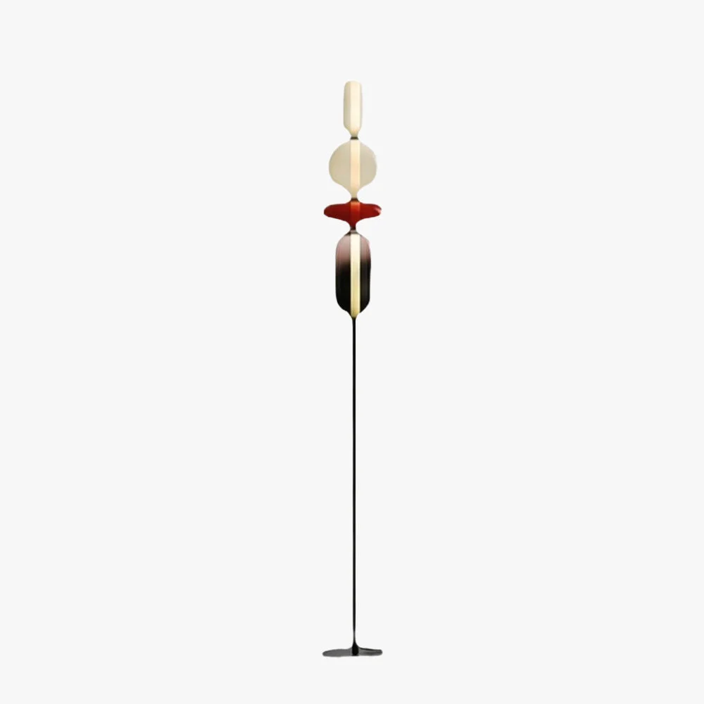 Traditional Morandi Modern Creative Man Metal Glass Floor lamp White Black Red Fine
