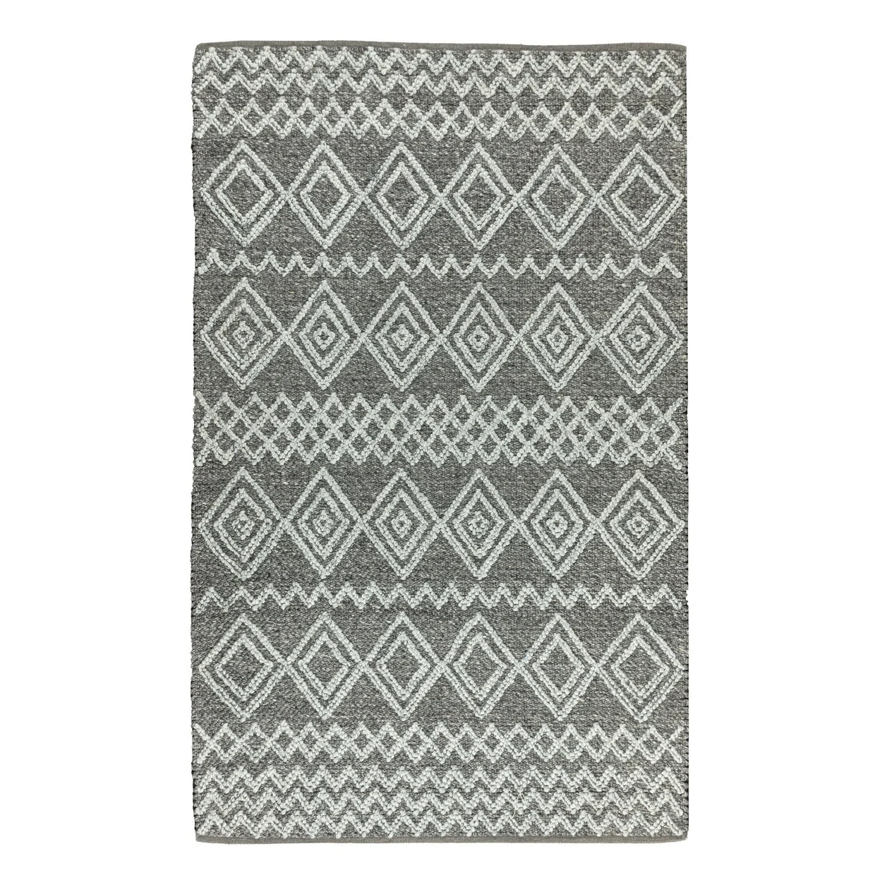 Excellent Fintona Hand Woven Rug Raven. Fog Natural