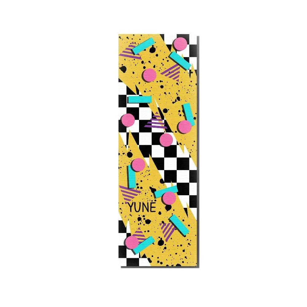 Elegant Radical Yoga Mat – 6mm Non-Slip Eco-Friendly Vibrant Yellow Design Yune Yoga Fine