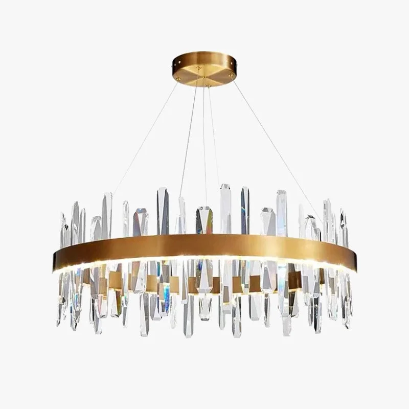 Traditional Marylin Modern Crystal Ring Chandelier Stainless Steel Crystal Durable