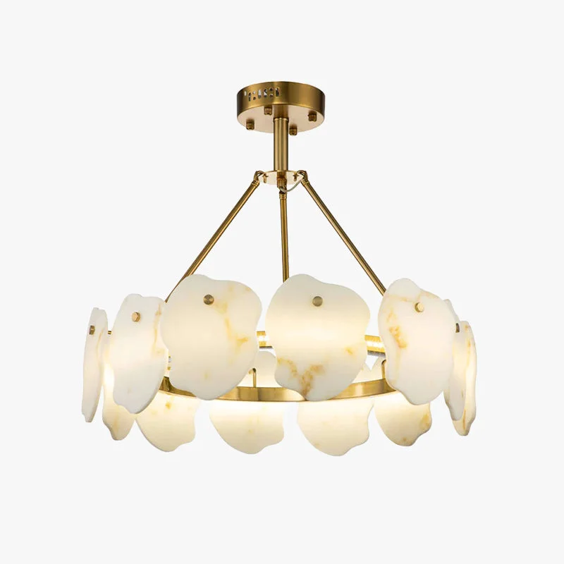 Premium Material Marilyn Modern Marble Gold Round Pendant Light Living Room Outstanding