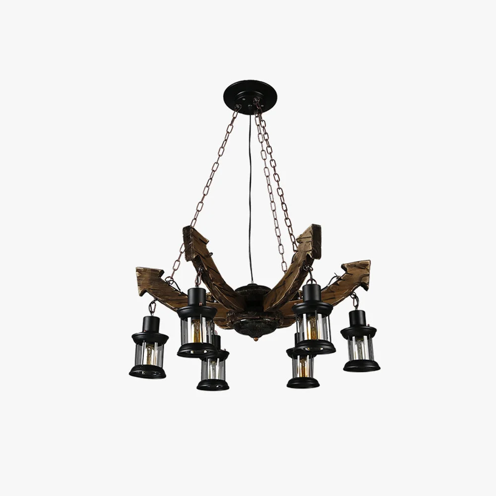 Expertly Made Austin Pendant Light Mid Century Modern Metal Wood Dining Room Enhanced