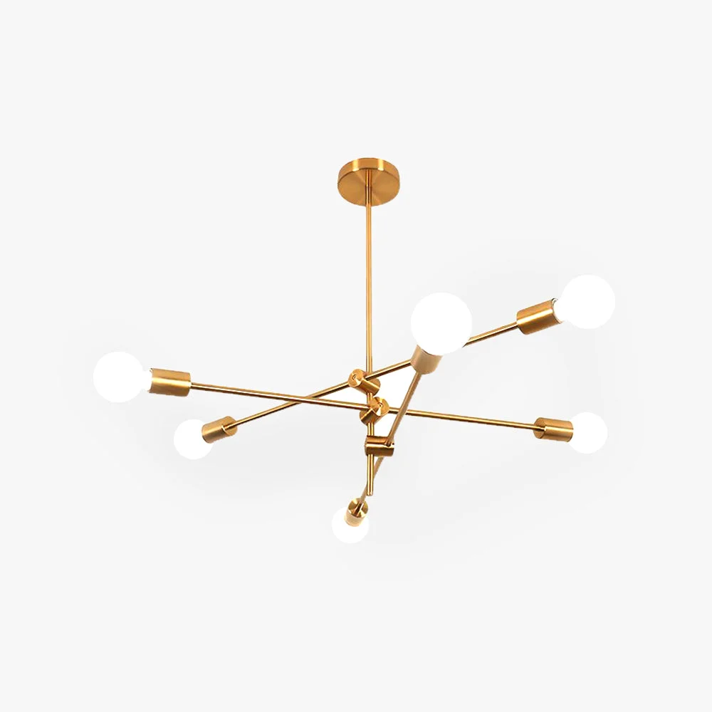 User-Friendly Valentina Modern Globe Metal Glass Chandelier Black Gold Relaxed