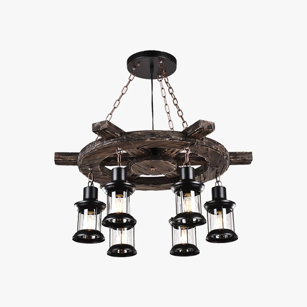 Professional Austin Pendant Light Wood Metal 31 Authentic