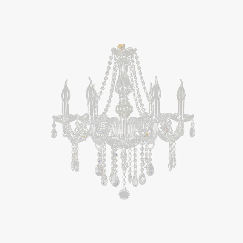 Secure Silva Luxury Candlestick Crystal Chandelier Clear Reusable