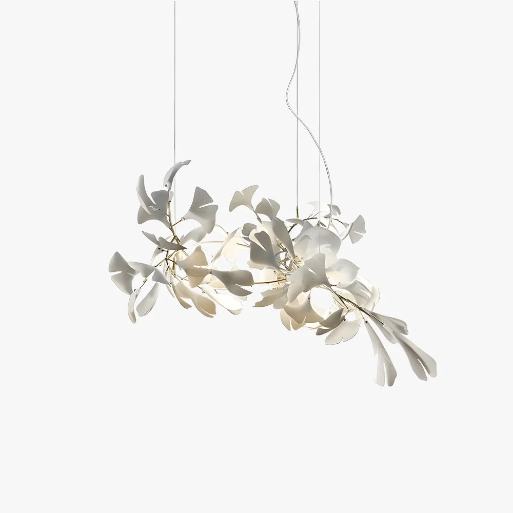 Stylish Ophelia CeraFall Modern Art Deco Organic Chandelier Metal Ceramics Clean