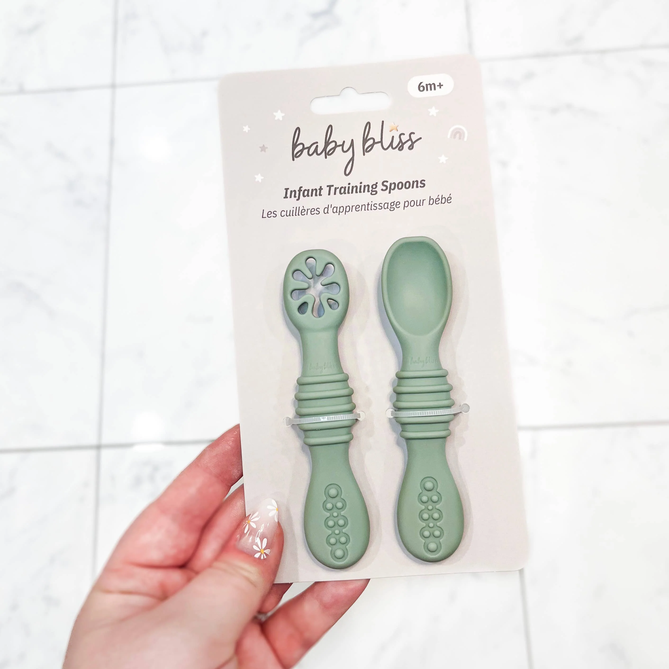 Elite Infant Training Spoons Sage Functional