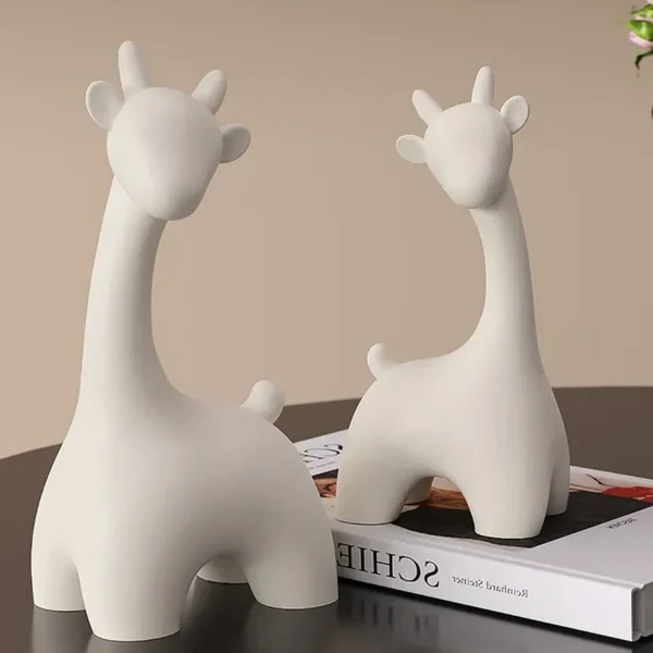 Contemporary Nordic Exquisite Deer Statue Eco-Friendly