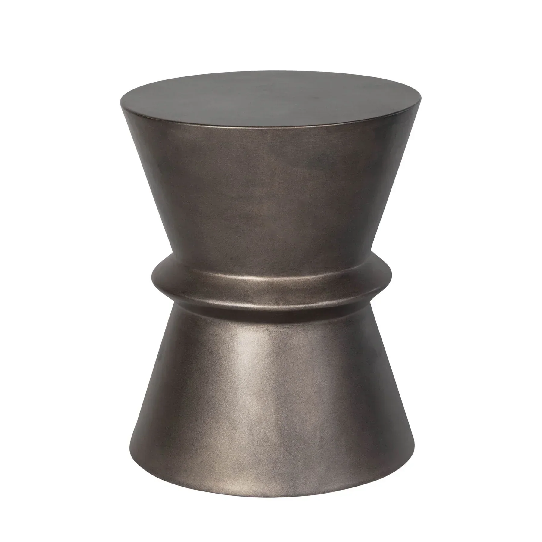 Original Design Concrete Hourglass Side Table Fashionable