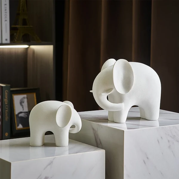 Selected Creative Elephant Figurine Home Decor Modern