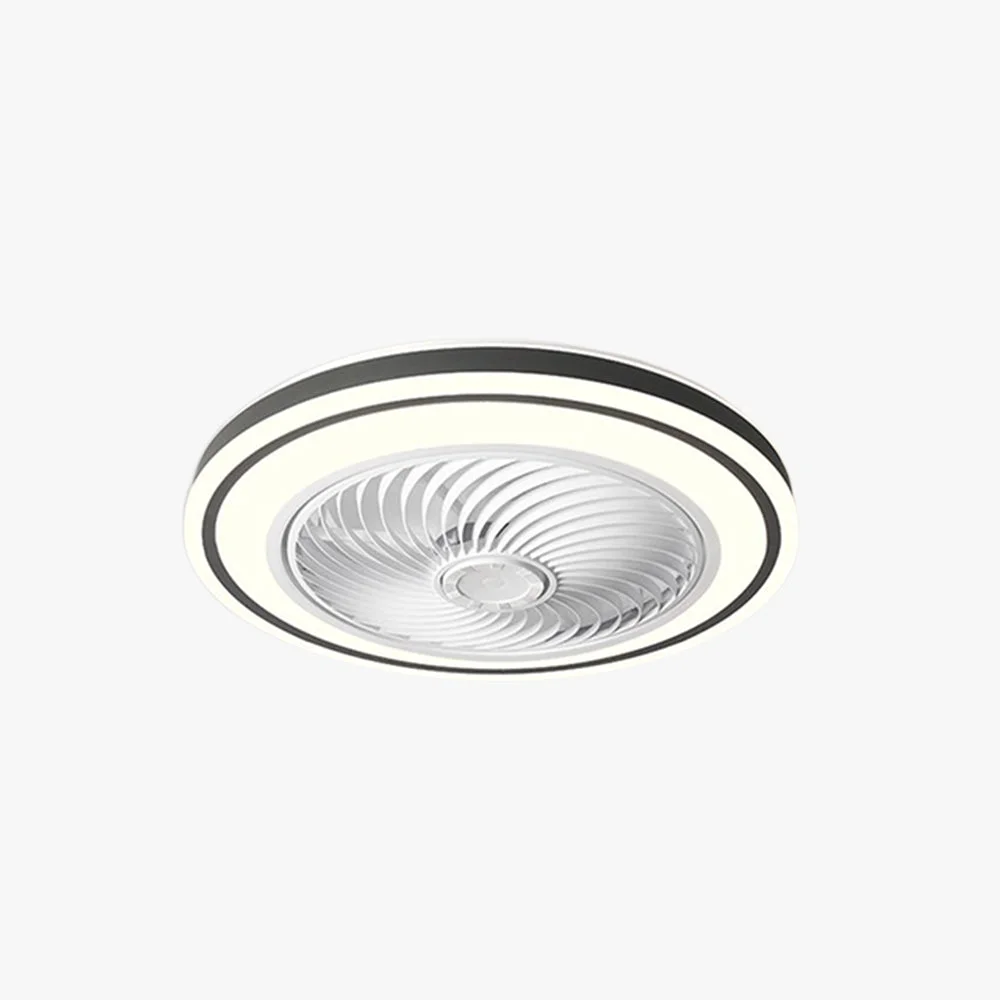 High-End Quinn Round Ceiling Fan with Light Bedroom Convenient