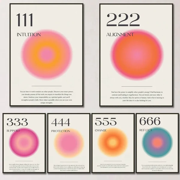 Advanced Angel Numbers Aura Canvas Art Relaxed