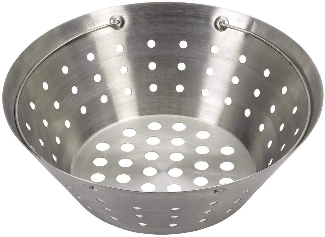 Convenient Big Green Egg Stainless Steel Fire Bowl for Large Egg Optimized