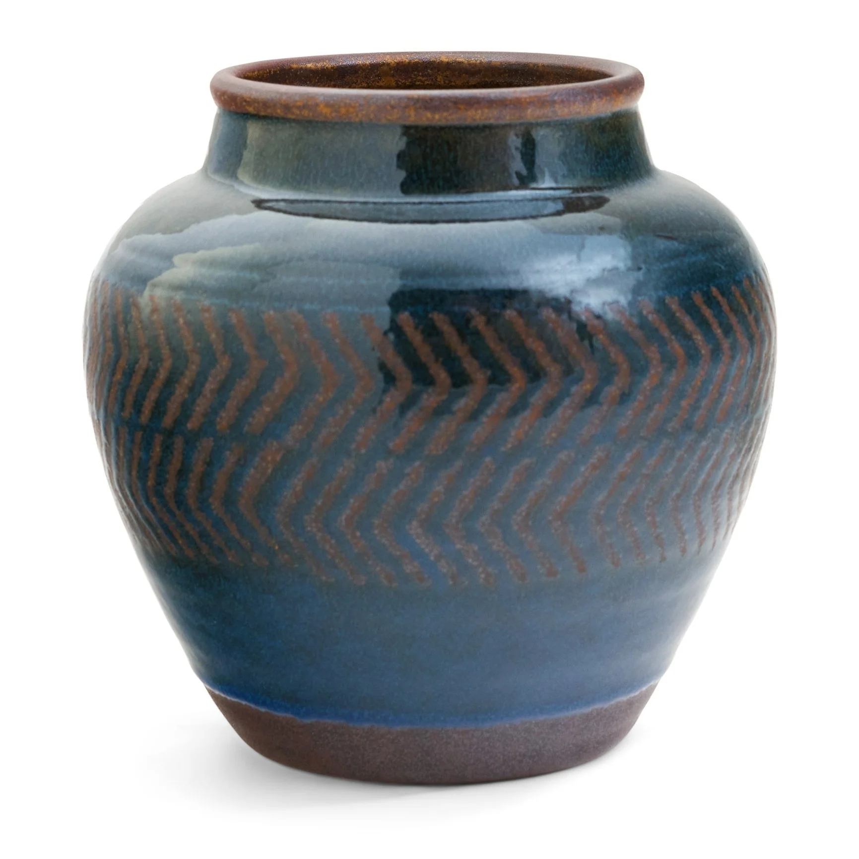 Verified Chevron Ceramic Planter Premium Material