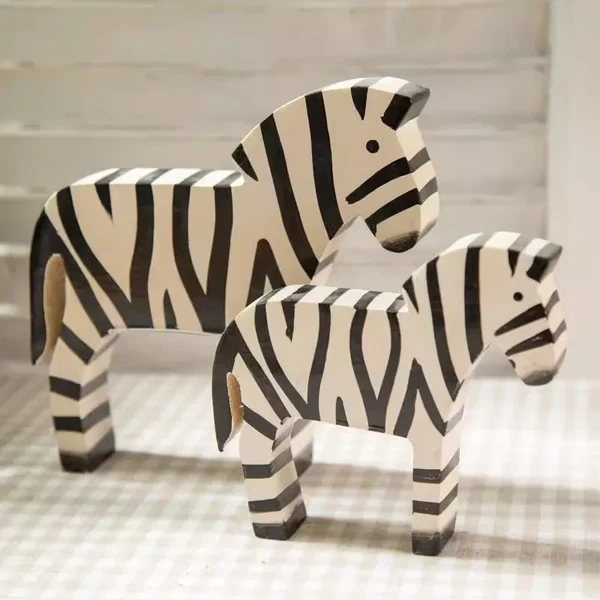 Quality 2pcs Creative Retro Zebra Room Decorations Professional