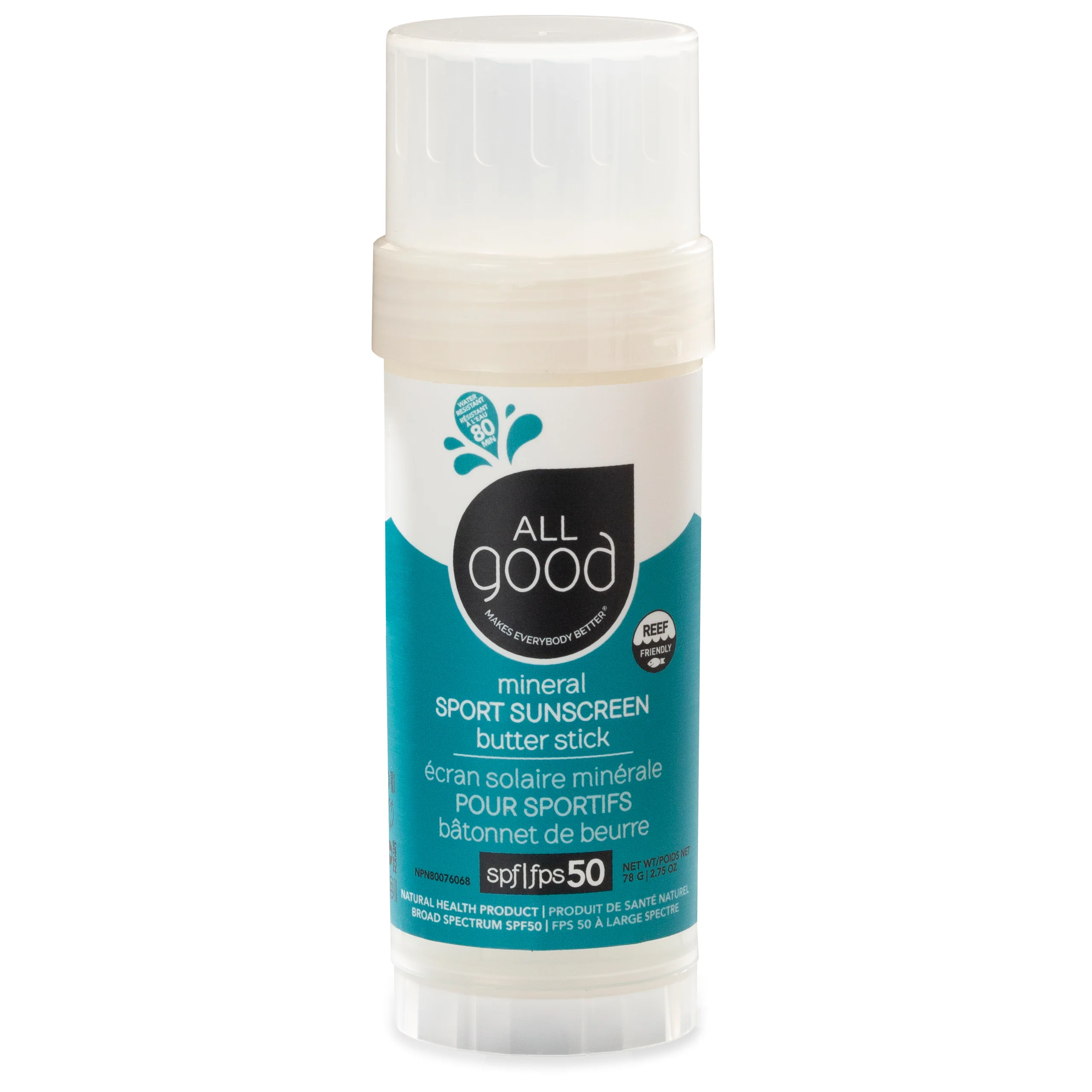 Healthy All Good Mineral Sport Sun Butter Stick - SPF 50 Prestigious