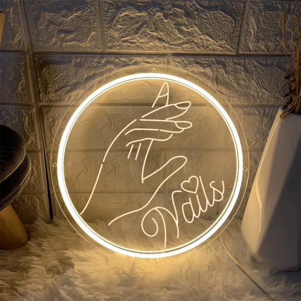 Prestigious Manicured Nails Neon Sign Crafted